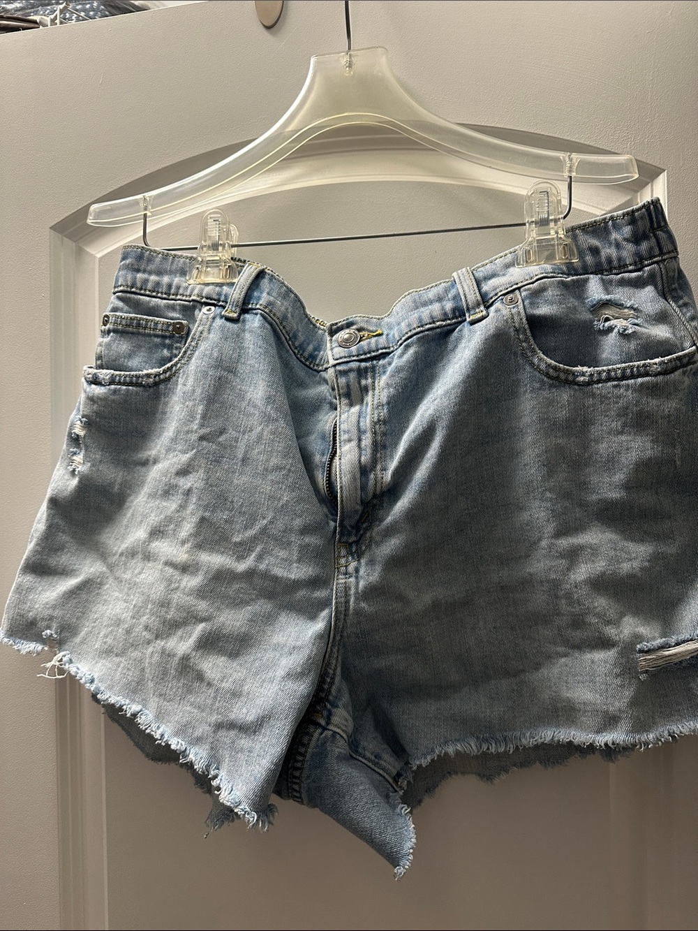 aerie Light Blue Denim Jean Shorts